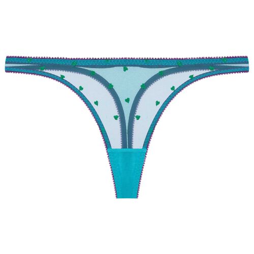 Dora Larsen Nelle Heart Embroidery Thong